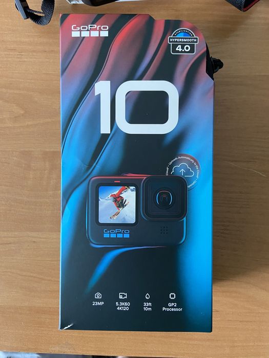 Продам GoPro (10) + 2 акумулятора +карта памʼяті на 256гб в подарунок