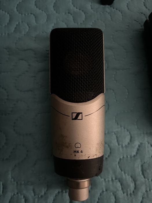 Microfone condensador Seneiser mk4 + Placa maudio fastrack pro 2