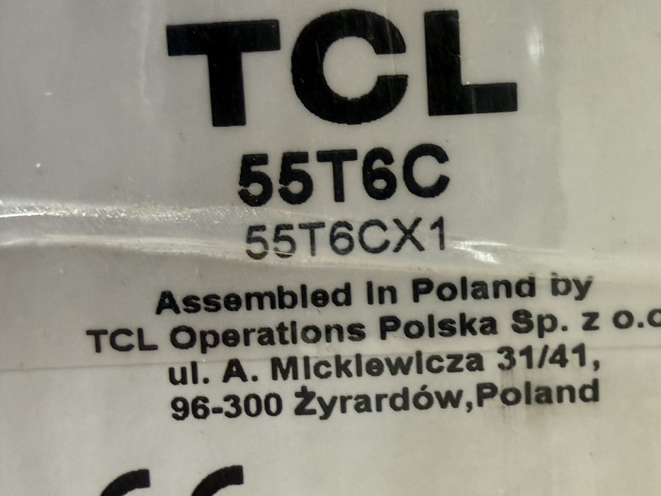 Telewizory tcl xiaomi 55cal i 50cali telewizory mają uszkodzone matryce działają 4sztuki