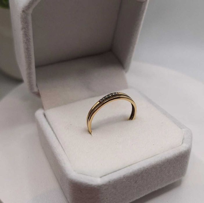 Złoty pierścionek 1,17g SPOKO LOMBARD BEŁCHATÓW skup złota