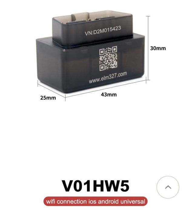 найновіший сканер OBD2 (Wi-Fi)  V01HW5