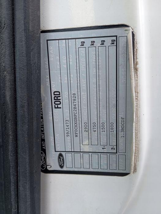 ford transit mk6 vi 00-06 drzwi przód lewe szyba