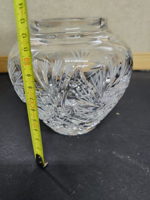 Pote / jarra em cristal lapidado
