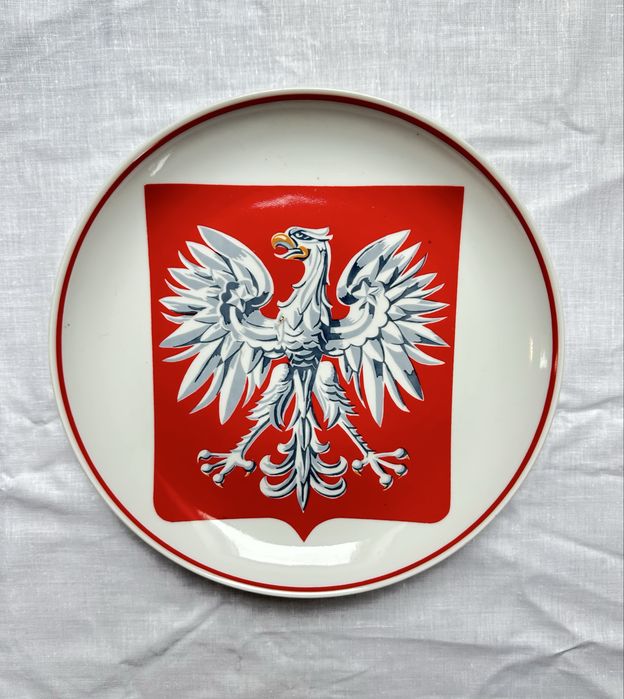 Patera/talerz z orłem PRL – Fabryka Porcelany Książ, 25 cm
