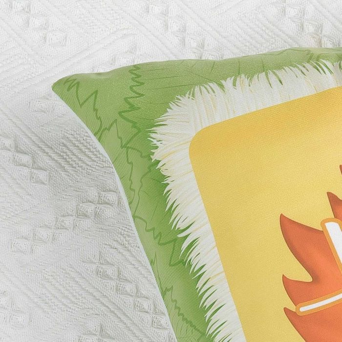 4x Poszewka dekoracyjna na poduszkę 45x45 cm WZORY JESIENI - DYNIA