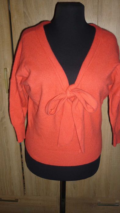 Next-  wełniany sweter z angorą  r; L