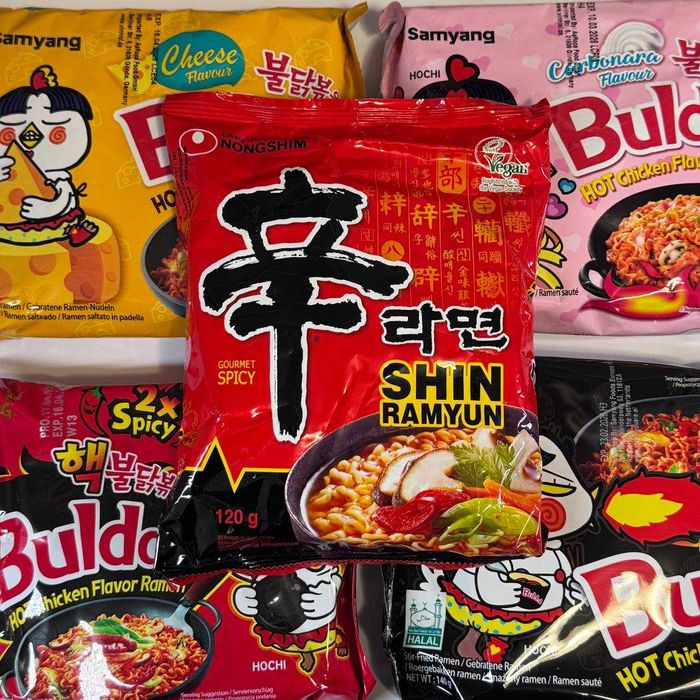 Локшина Nongshim Shin Грибами й Овочами Рамен Гостра