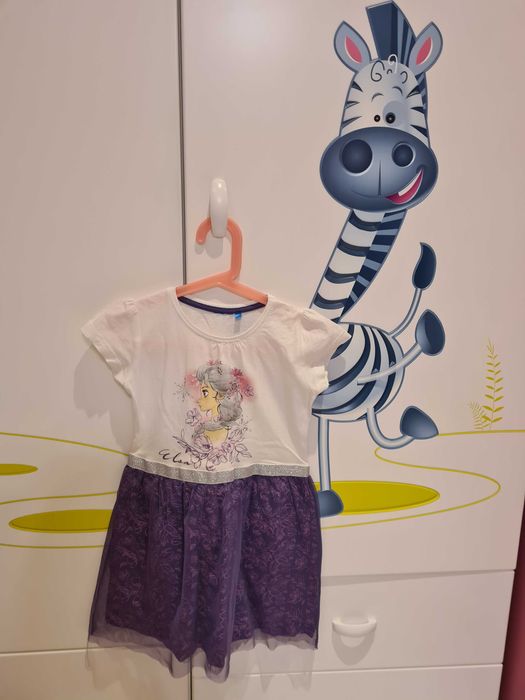 Sukienka letnia z Elzą, Kraina Lodu, r.110