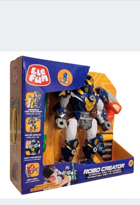 Elefun Robo Creator Internatywny Duży robot składania światło dźwięk