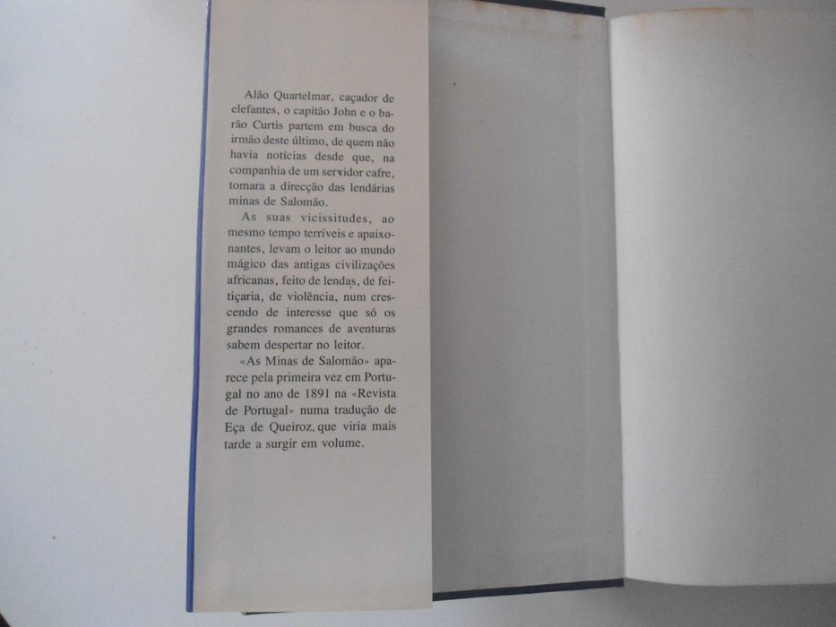 As Minas de Salomão por Rider Haggard