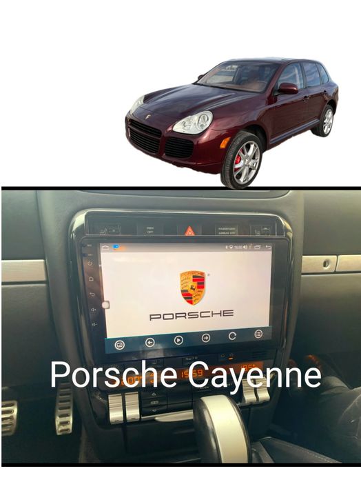 Rádio Android 14  com GPS Porsche Cayenne 03-10 (Artigo Novo)