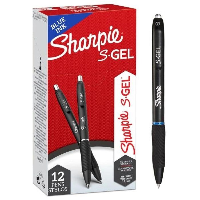 Długopis żelowy S-GEL niebieski 0.7mm (12szt) Sharpie pudełko,