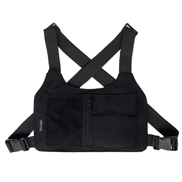 Bolsa tática de peito unissexo para motociclistas