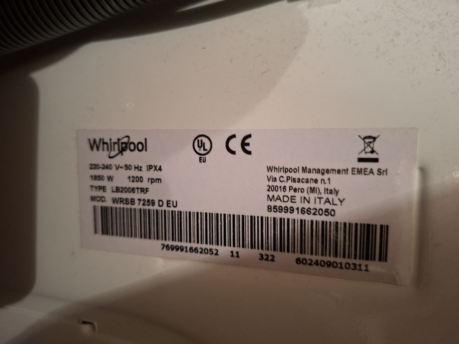 Pralka Whirlpool