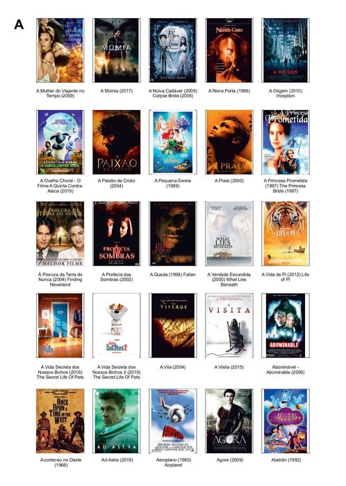 DVDs com filmes e conteúdos diversos – coleção organizada