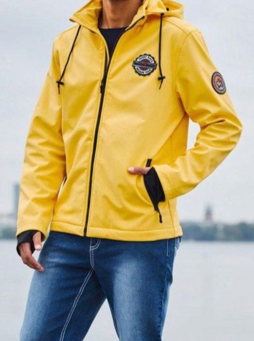 Kurtka SOFTSHELL P.B.C. , żółta, rozmiar 48