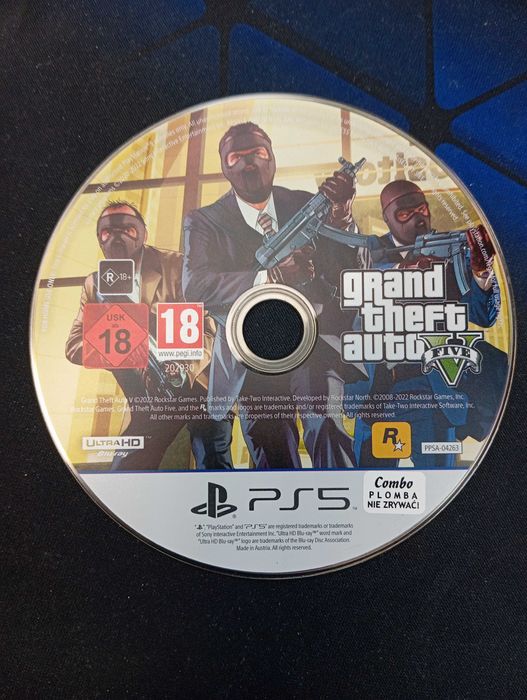 /777/ GrandTheftAuto 5 PlayStation5, opakowanie zastępcze, super cena!