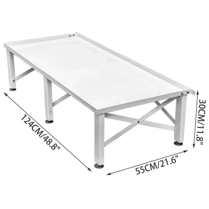 Pedestal duplo de lavandaria VEVOR para máquinas de lavar e secar (124x54.9 cm e 30cm altura)