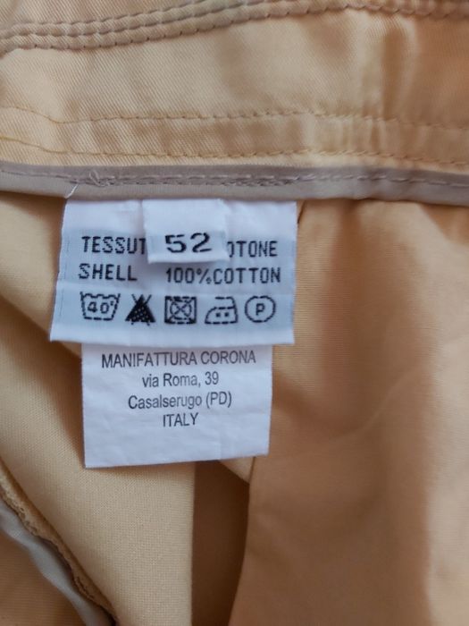 Spodnie męskie jasno żółte rozm. 52 rozm. L
