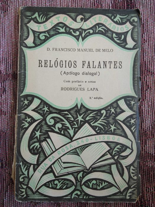 livro: "Relógios falantes (apólogo dialogal)"