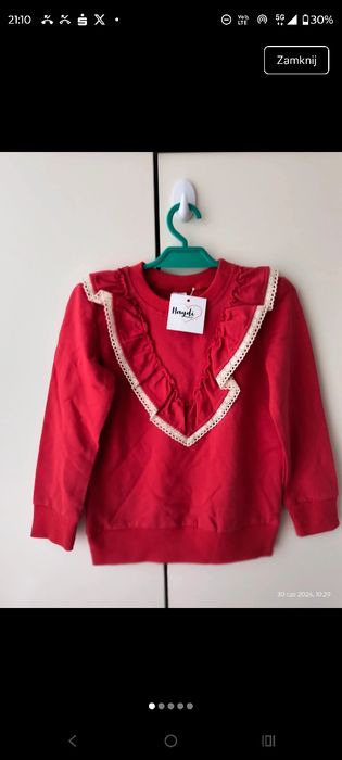 Czerwona nowa bluza Haydi  98