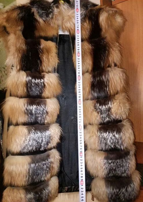 Хутряний жилет із лисиці