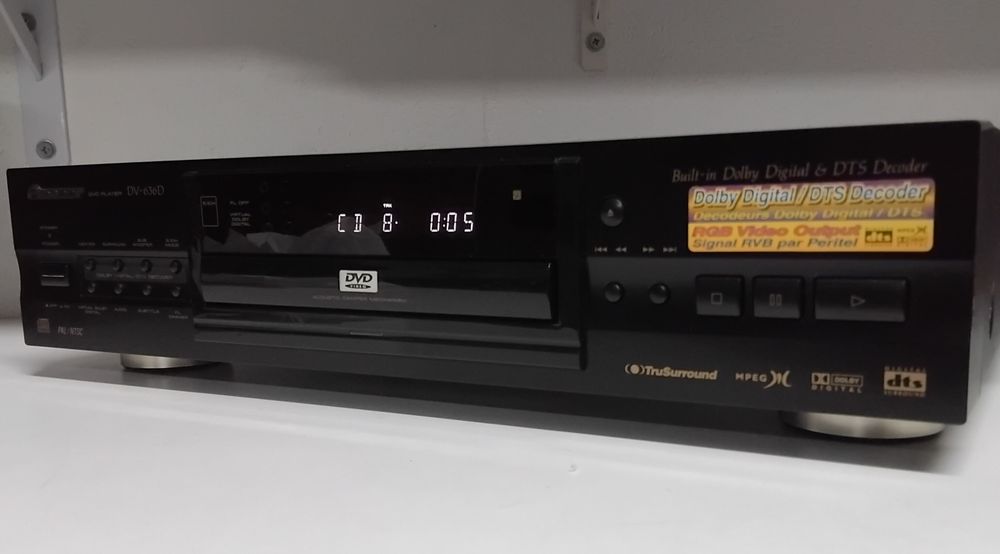 PIONEER leitor de cd e dvd DV-636D