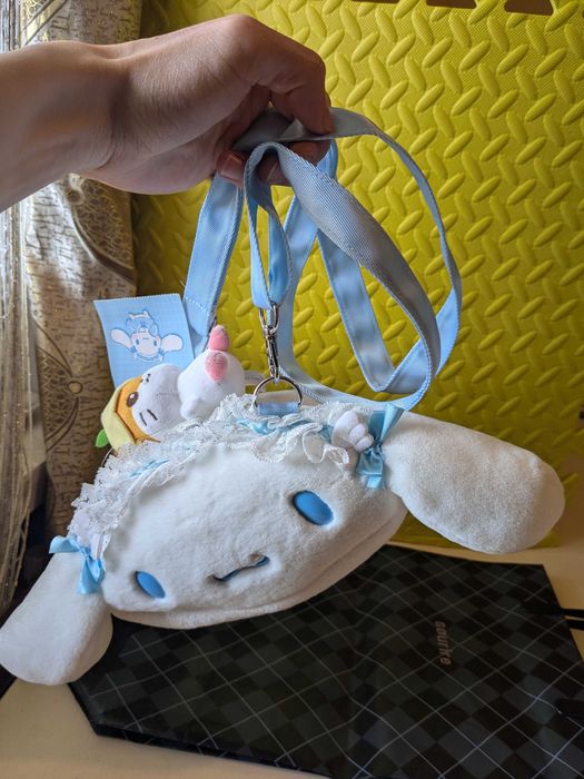 Сумочка плюшева cinnamoroll оригінал з японії sanrio 76054-4