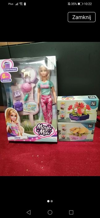 Lalka plus gratis klocki