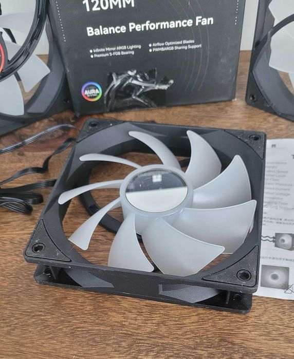 Nowy Zestaw 3x Wentylator Thermalright TL-C12B-S V3 120mm ARGB PWM PC 3-pak