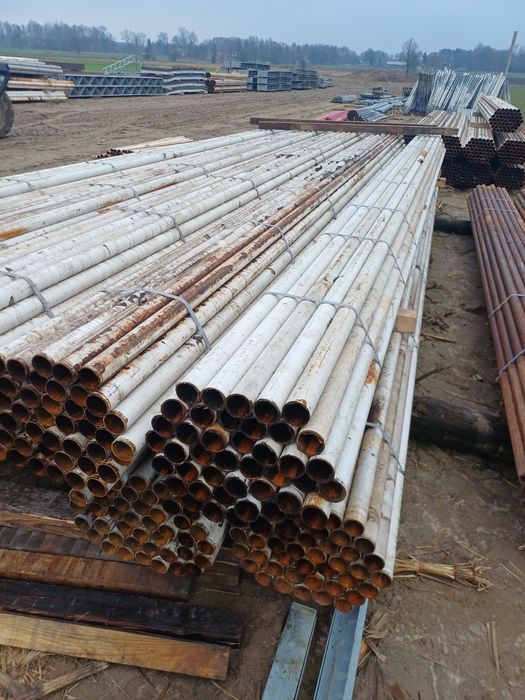 Rura rurka słupek fi57x2.6mm dł 6.5m ogrodzenie wygrodzenia dla bydła