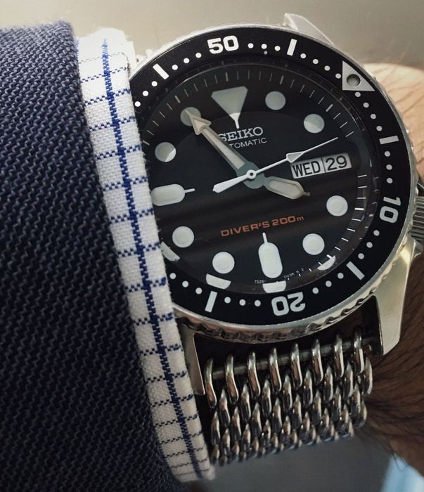 Bransoleta Mesh Shark 22 mm do zegarka Seiko SKX 007