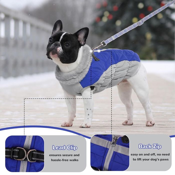 Kurtka Dla Psa Wodoodporna Z Podszewką Rozmiar XL