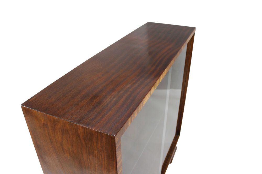 Witryna / bibloteczka stojąca art - deco w orzechu  po renowacji antyk