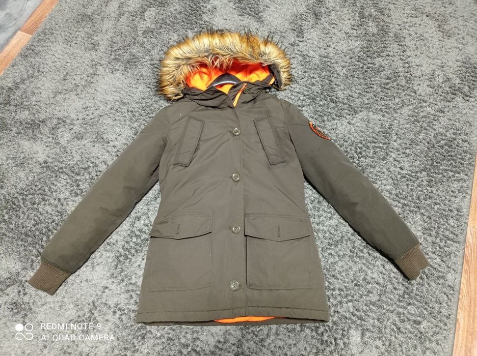 Зимняя куртка парка superdry р s,р 158-164