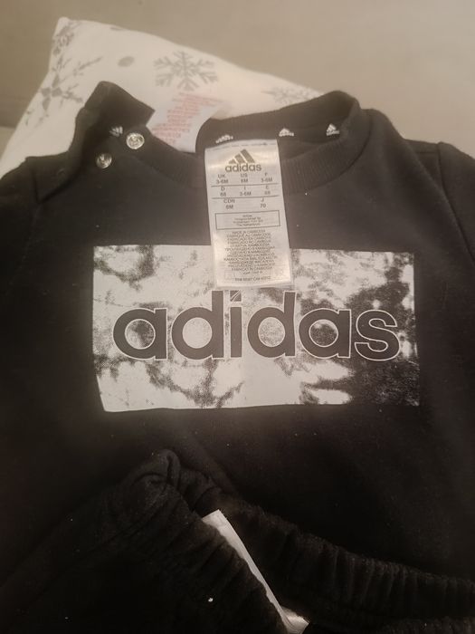 Komplet dres 3-6 68 Adidas spodnie bluza