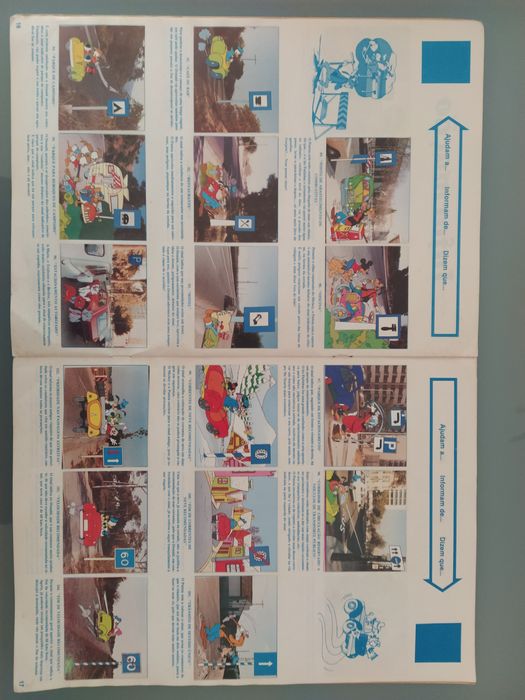 Caderneta de cromos completa "As regras de Trânsito" Walt Disney 1986