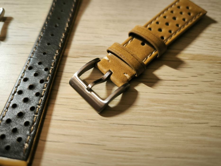 Braceletes em pele genuína, 20 e 22mm, Novas