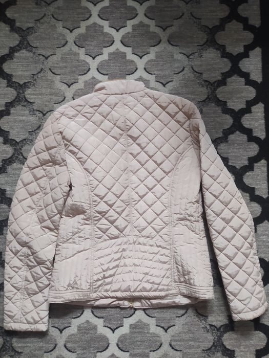 Kurtka wiosenna pikowana beżowa z kieszeniami Metrofive