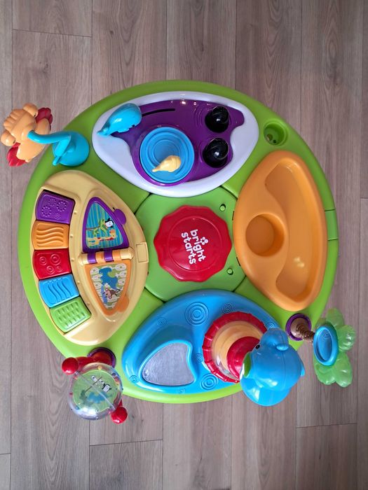 Chodzik edukacyjny Bright Stars Stolik z krzesełkiem 3w1