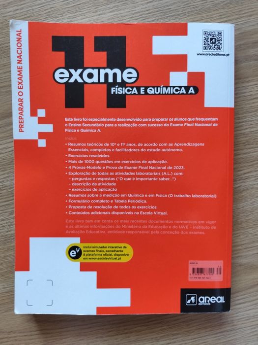 Livro de preparação para o exame nacional de Físico-química 11 ano