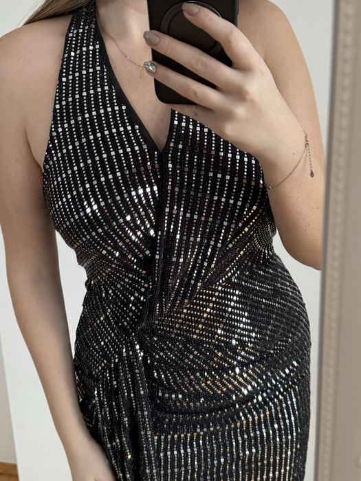 Srebrna sukienka