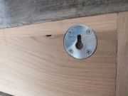 Wieszak ścienny na ubrania, lite drewno dębowe oraz sosnowe SOLIDNY