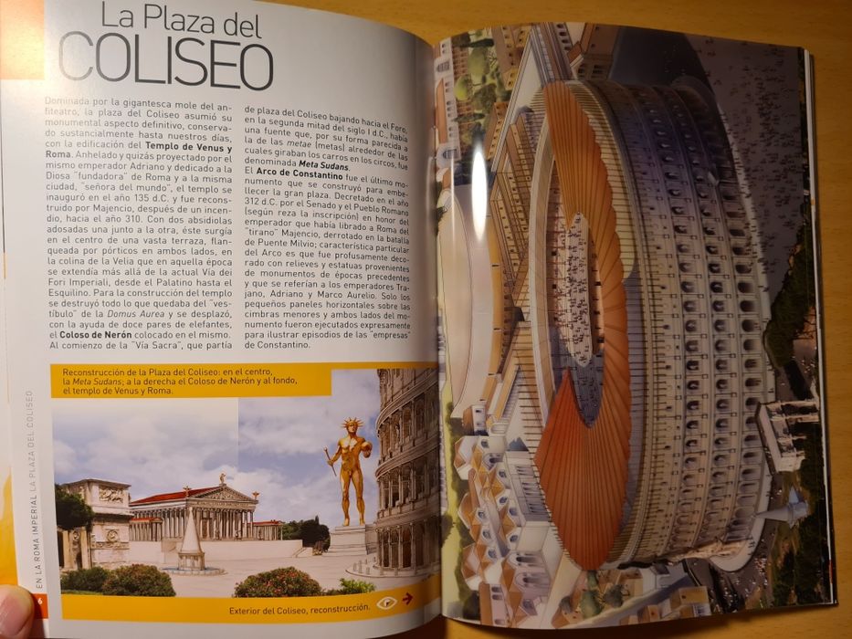 Livro com roteiro turístico "En la Roma Imperial"