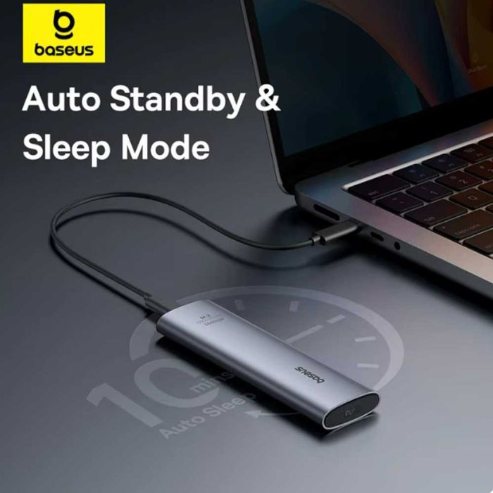 Внешний карман Baseus SSD Case M.2 NVME to USB 3.2 Gen2