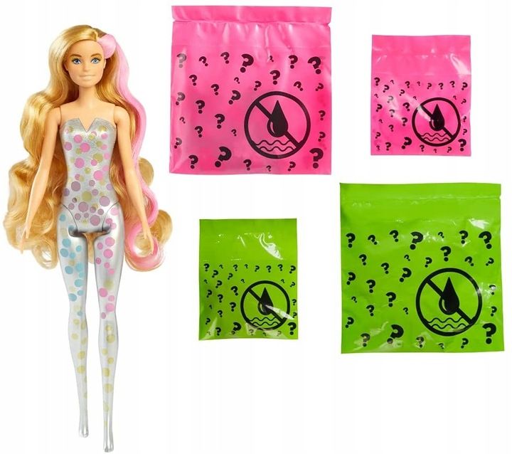 Lalka Barbie Color Reveal Kolorowa Niespodzianka Imprezowa Gtr96
