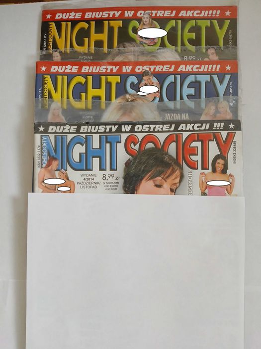 Magazyny NIGHT SOCIETY 3 szt. nowe