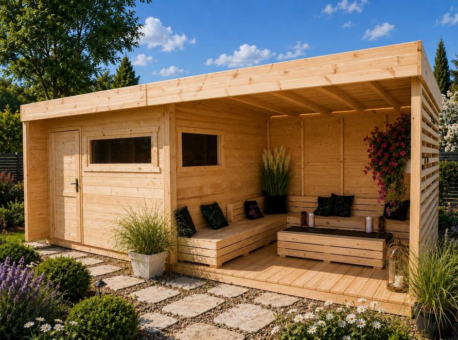 MONTAŻ i DOMEK 6x3 na ROD domek 6x4 domek 4x4 MDN10 sauna jacuzzi siłownia, domek letniskowy, domki ogrodowe, altana 8x4 altana 4x4