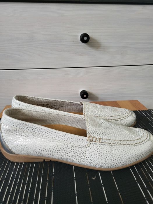 Nowe skórzane mokasyny damskie Gabor skóra naturalna abor r.39 skóra n