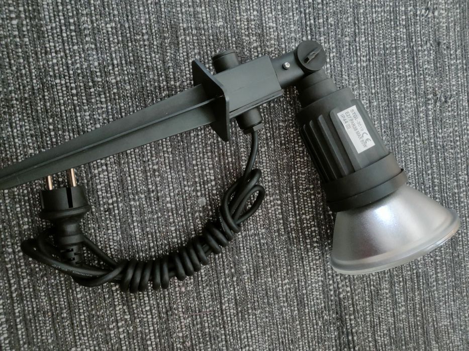 Holofote jardim com lâmpada led 80w